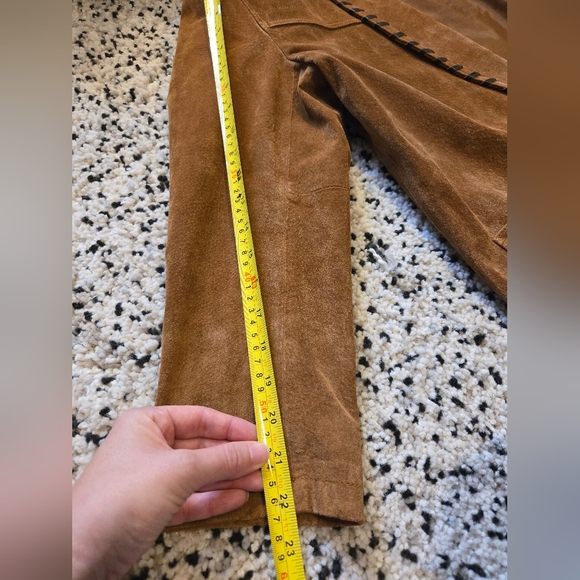 Wear On Earth brand. Leather jacket/ blazer. Size Med. 2 pockets. Metal button. - Picture 9 of 13